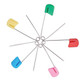 Multicoloured Safety Pins (Pack of 100)
